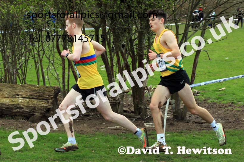 Mens Under-20s 2022 CAU Inter Counties Cross Country, Prestwold Hall, Loughborough.  Photo: David T. Hewitson/Sports for All Pics